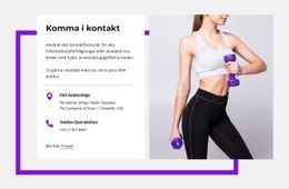 Kontaktblock Med Form - HTML-Sidmall