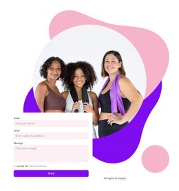 Fantastico Modello HTML5 Per Modulo Di Contatto Con Forme E Immagine