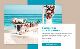 Strandhochzeit - Großartige Zielseite