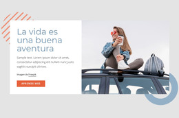 La Vida Son Buenas Aventuras: Plantilla De Sitio Web HTML