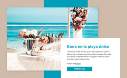 Boda En La Playa - Descarga De Plantilla HTML