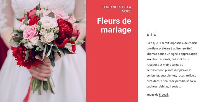 Bouquets de mariage Modèle