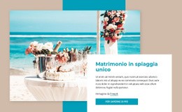 Matrimonio In Spiaggia - Modello Di Sito Web Personale