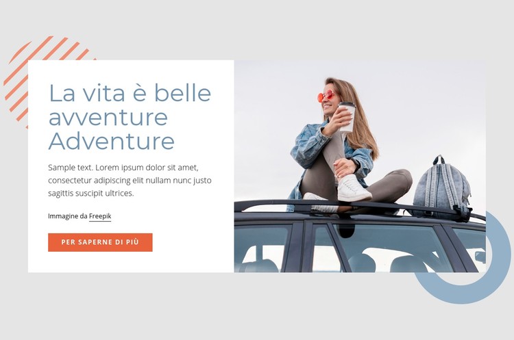 La vita è belle avventure Modello CSS