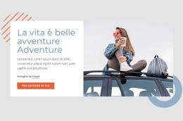 La Vita È Belle Avventure - Modello Di Sito Web HTML