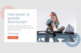 Het Leven Is Goede Avonturen - HTML Generator Online