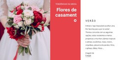 Design De Site Pronto Para Uso Para Buquês De Casamento