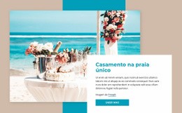 Casamento Na Praia - Modelo HTML5 Criativo Multiuso