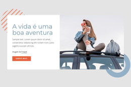 A Vida É Uma Boa Aventura - Tema WordPress Exclusivo