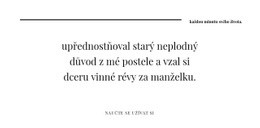 Řádek Dva Nadpisy A – Šablona Vstupní Stránky