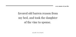 Line Two Headings And Full Width Template