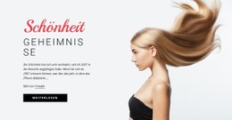 HTML-Seite Für Schönheitsgeheimnisse