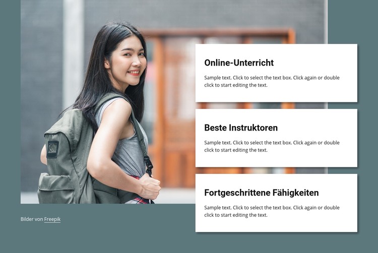 Online-Unterricht CSS-Vorlage