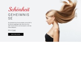 Atemberaubende HTML5-Vorlage Für Schönheitsgeheimnisse