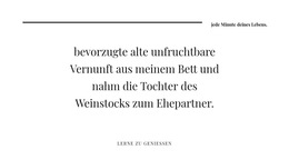 Zeile Zwei Überschriften Und - Zielseitenvorlage