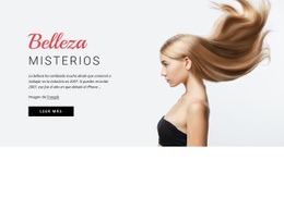 Secretos De Belleza: Página De Destino Lista Para Usar