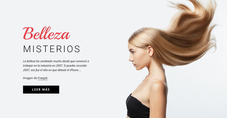 Secretos de belleza Tema de WordPress