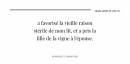 Conception Du Site Pour Ligne Deux En-Têtes Et