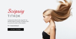 A Szépség Titkai - Modern Webhelytervezés