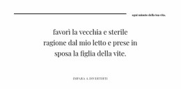 Fantastico Modello HTML5 Per Riga Due Intestazioni E