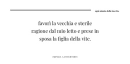 Riga Due Intestazioni E - Modello Di Pagina Di Destinazione