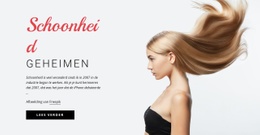 Schoonheidsgeheimen - Online-Sjablonen