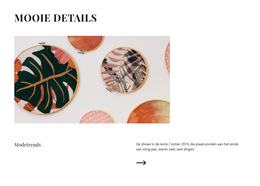 Tropische Sfeer In Accessoires Website Sjabloon