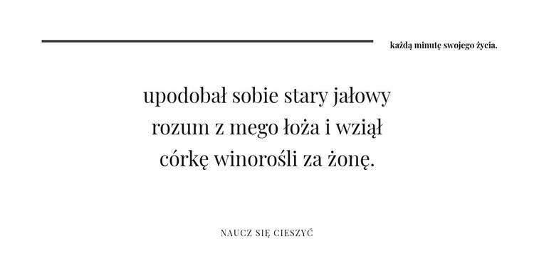 Wyrównaj dwa nagłówki i Wstęp