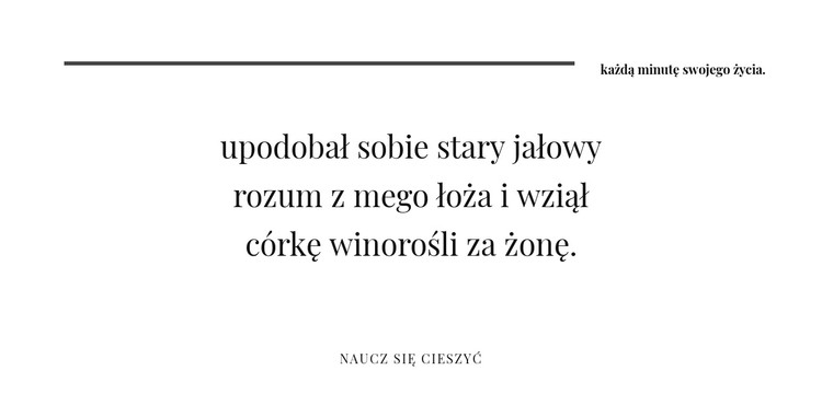 Wyrównaj dwa nagłówki i Szablon CSS