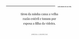 Design Do Site Para Linha De Dois Títulos E