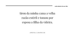 Linha De Dois Títulos E Modelo De Largura Total