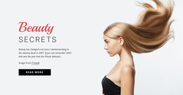 Beauty Secrets - Online Templates