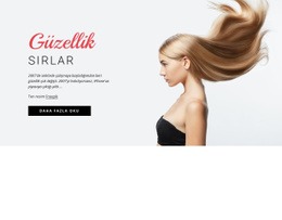 Güzellik Sırları - Bir Sayfa Şablonunu Sürükleyip Bırakın