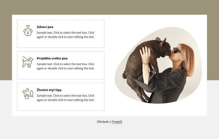 Vaši psi štěstí a zdraví Šablona HTML