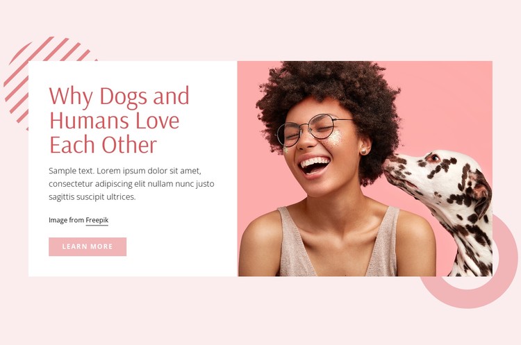 Dog behavior and training CSS Template