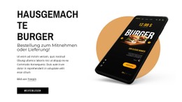 Hausgemachte Burger Kostenlose Website