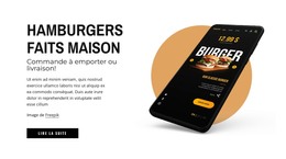 Burgers Maison - Modèle HTML5 Réactif