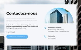 Contacts Sur Fond D'Image - Meilleur Thème WordPress
