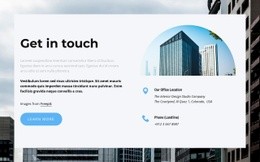 Contacts On Image Background - Html Code Online