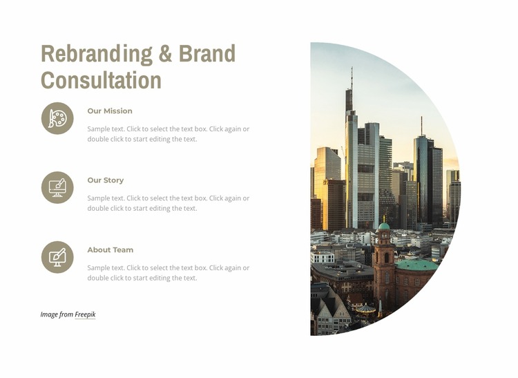 Brand consultation Html Website Builder