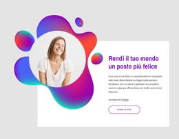 Rendi Il Tuo Mondo Un Posto Più Felice - Miglior Modello HTML