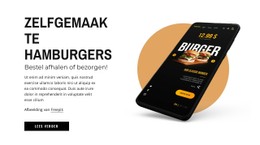 Zelfgemaakte Hamburgers Gratis Website