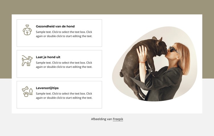 Uw honden geluk en gezondheid CSS-sjabloon