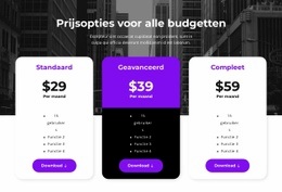 Prijsopties Voor Alle Budgetten - Websitebouwer Voor Elk Apparaat