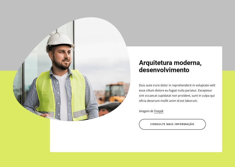 Arquitetura moderna e desenvolvimento Template CSS