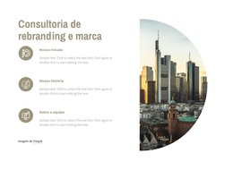 Design De Página HTML Para Consultoria De Marca