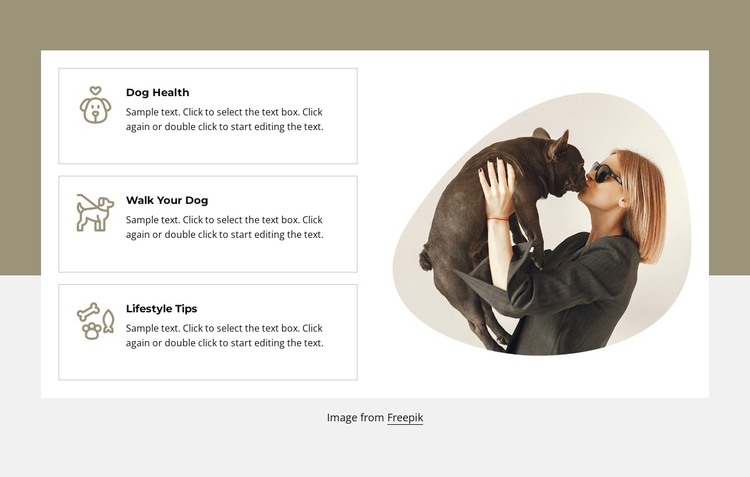 Your dogs happiness and health Web Design