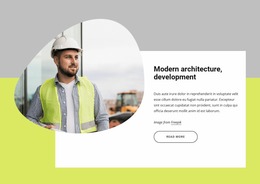 Website Mockup For Modern Architecture And Development