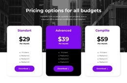 Pricing Options For All Budgets Price Comparison