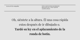 Dos Líneas De Título Y Texto - Plantilla De Funcionalidad De Una Página